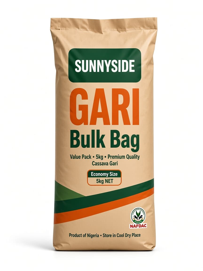 Sunnyside Premium Gari 5kg Bulk Bag — Cassava Gari